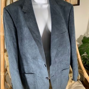 VINTAGE BLUE ULTRA SUEDE BLAZER